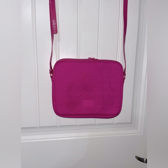 MICHAEL Michael Kors IPad/Tablet/Mini Laptop Neoprene Pink Crossbody Bag - Picture 5 of 15